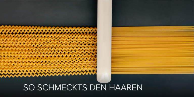 Spaghetti die gebürstet werden