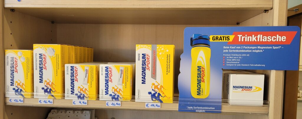 Dr. Böhm Magnesium Produkte mit der Aktions Flasche